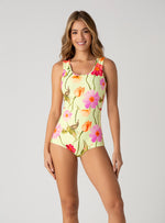 Vestido baño Entero Copa Fija y control abdomen 1333 Aluna