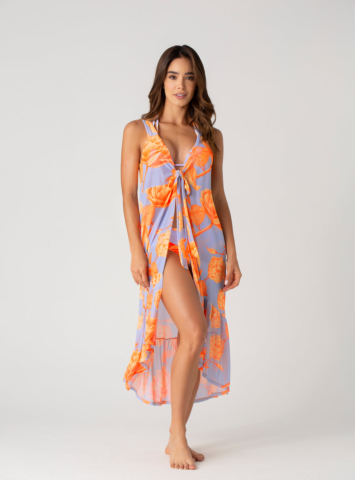 Salida de baño larga en malla con elongacion 932 Rocha