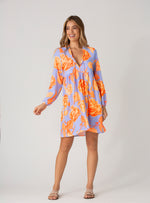 Vestido Corto Manga Larga escote en V 947 Rocha