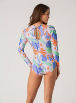 Vestido de Baño Enterizo Manga Larga con control de abdomen 1336 Ubatuba