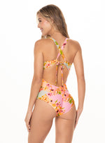 Vestido baño Entero Copa Realce control abdomen 1347 Luziana