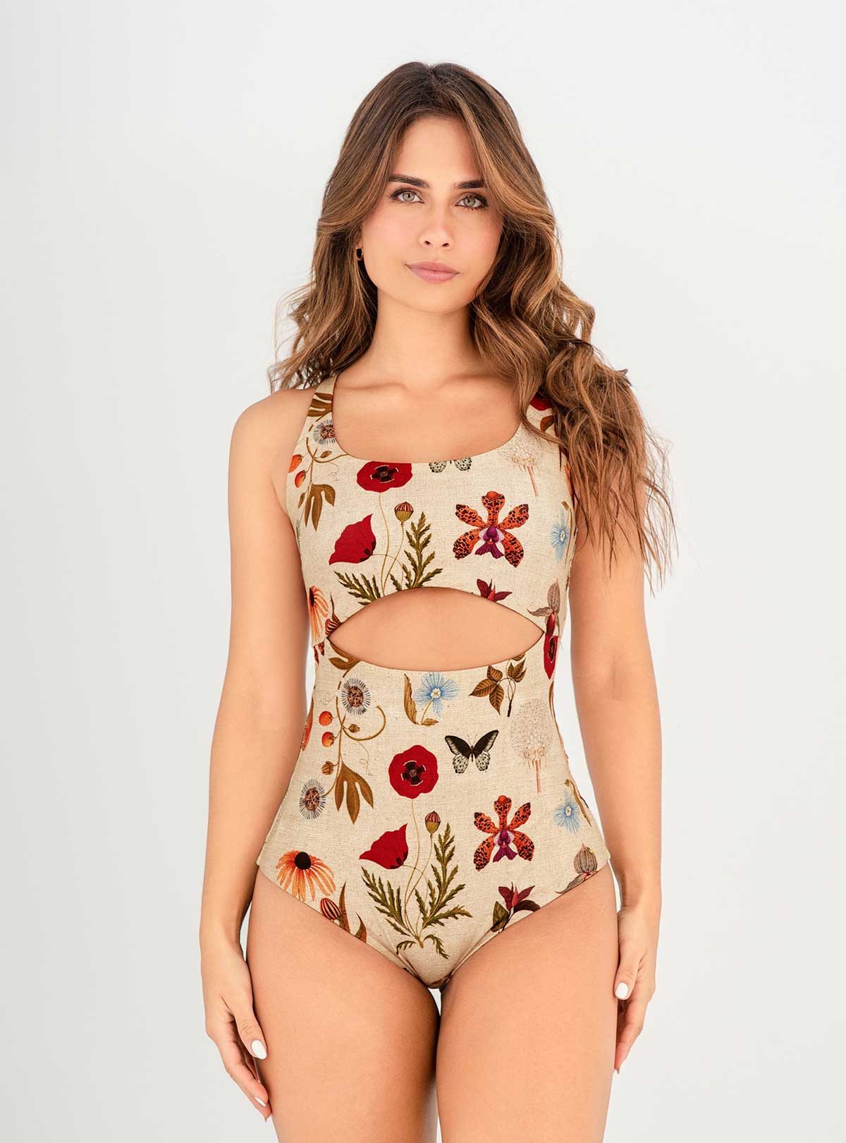 Vestido baño Entero copa fija y control abdomen 1359 Kolibri