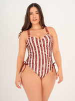 Vestido baño Entero-copa- Lateral Ajustable 1365 - Cardissa