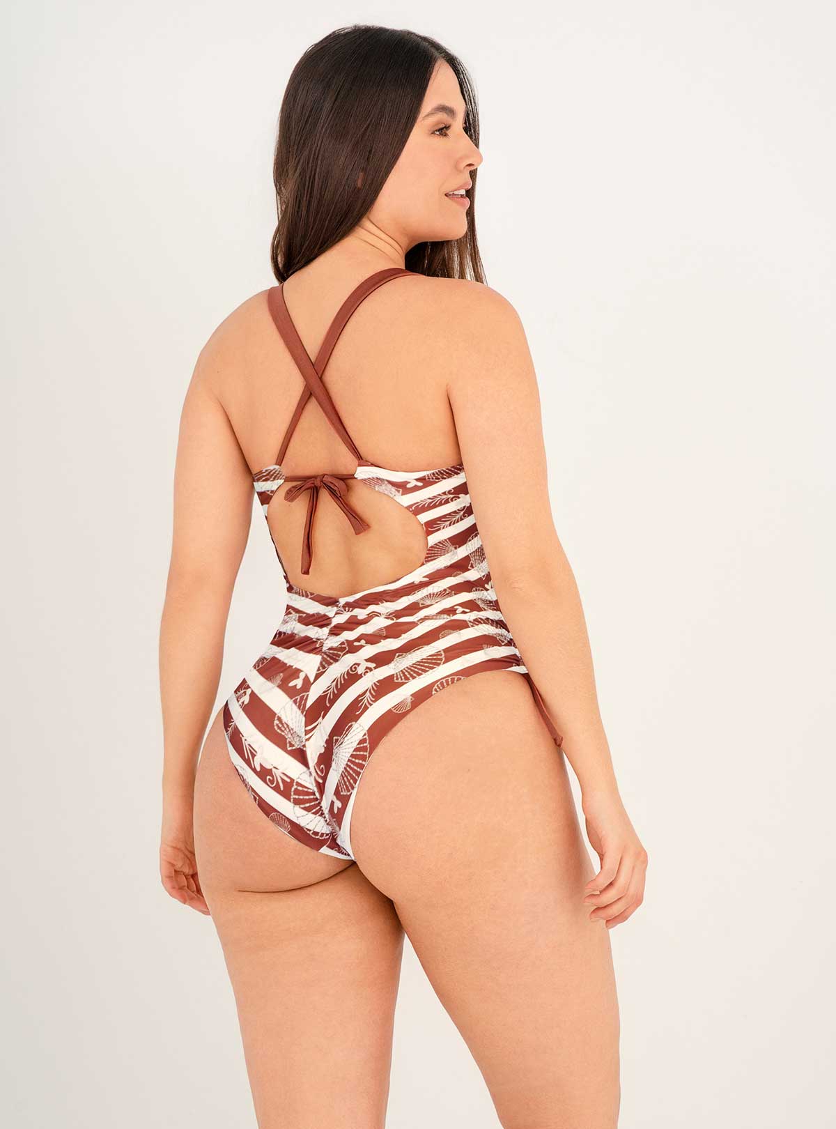 Vestido baño Entero-copa- Lateral Ajustable 1365 - Cardissa