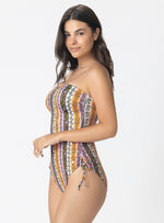 VESTIDO BAÑO ENTERO STRAPLESS COPA REALCE Y CONTROL ABDOMEN 1376 ORCHID