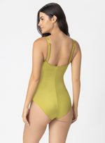 VESTIDO BAÑO ENTERO COPA FIJA CONTROL DE ABDOMEN 1378 PISTACHO