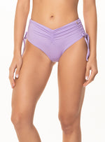Panty Medio Alto Con drapeado levanta colas 3671 Lavanda