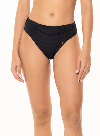 Panty Medio Alto 3672 Fajon Y Recogido Laterales - Negro