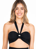 Copa Realce straplees con drapeados y cargaderas adicionales 7078 negro