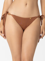PANTY AMARRE LATERAL ESFERAS Y CHAQUIRAS LEVANTA COLAS 3749 CHOCOLATE