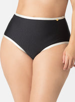 PANTY ALTO EN TELA RIB 3751 NEGRO