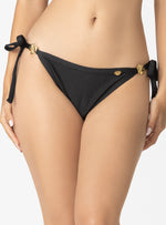 PANTY AMARRE LATERAL 2 FLOR ÓNIX 3752 NEGRO