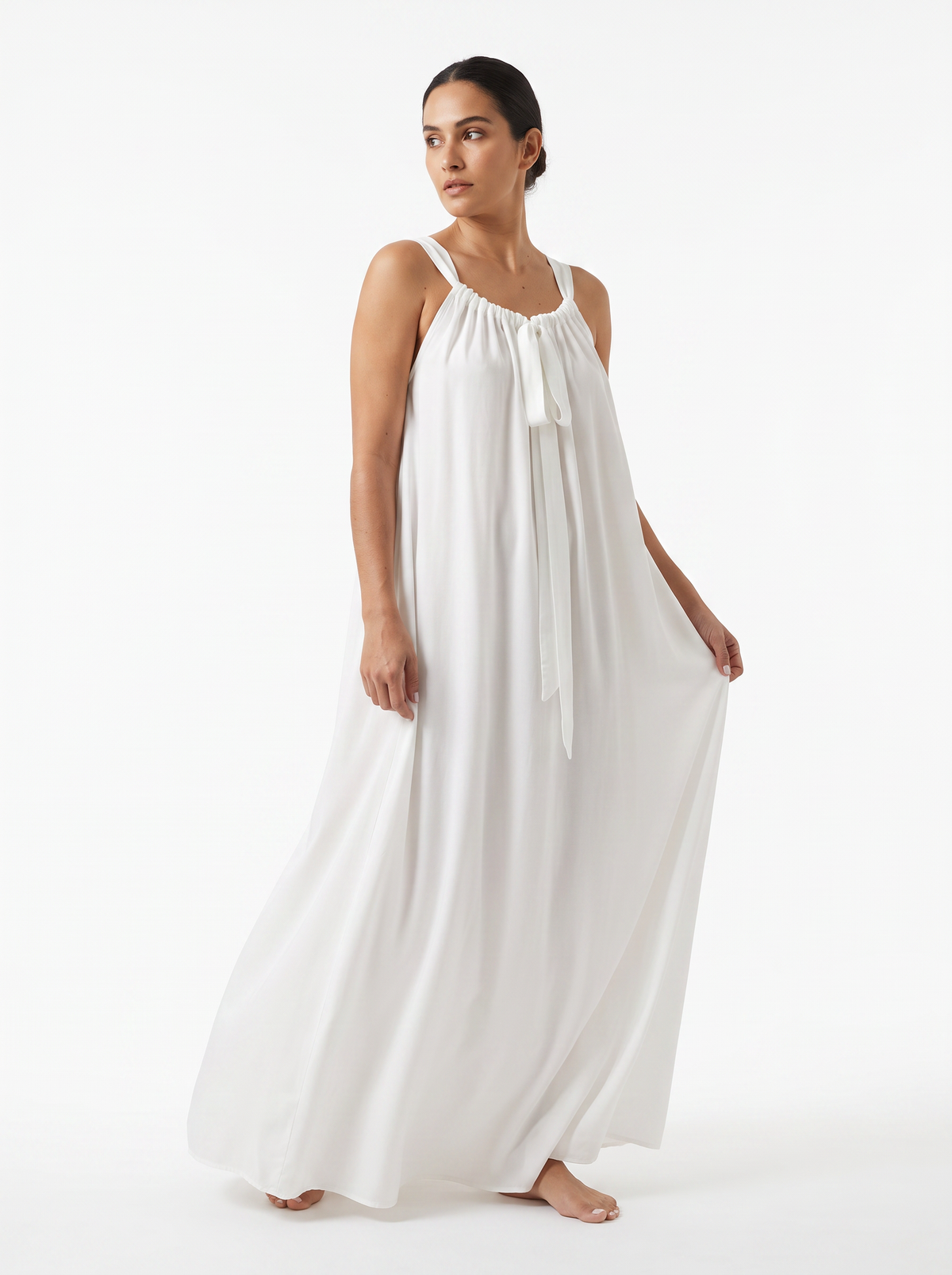 Vestido largo blanco 827