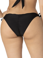PANTY LATERAL AJUSTABLE EN RIB NEGRO 3776