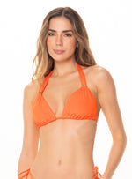 Top Triangulo con copas removibles y 2 sliders en Cargaderas 7061 Naranja