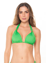 Top Triangulo Con copas removibles y 2 Sliders en Cargaderas 7061 Verde Vibrante