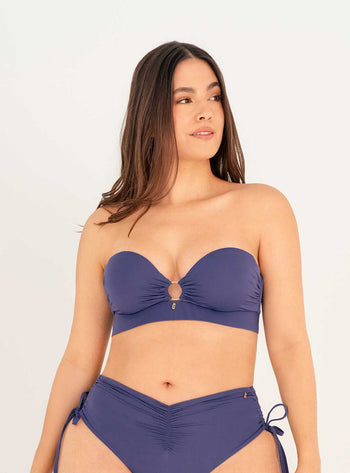 Copa realce Strapless y cargaderas multiusos 7104 Cobalto