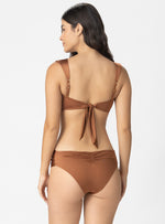 TOP STRAPLESS ESPIRAL CON CARGADERAS MULTIUSOS 7123 CHOCOLATE