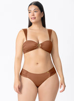 TOP STRAPLESS ESPIRAL CON CARGADERAS MULTIUSOS 7123 CHOCOLATE