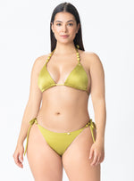 TOP TRIÁNGULO CON ESFERAS Y CHAQUIRAS 7124 PISTACHO