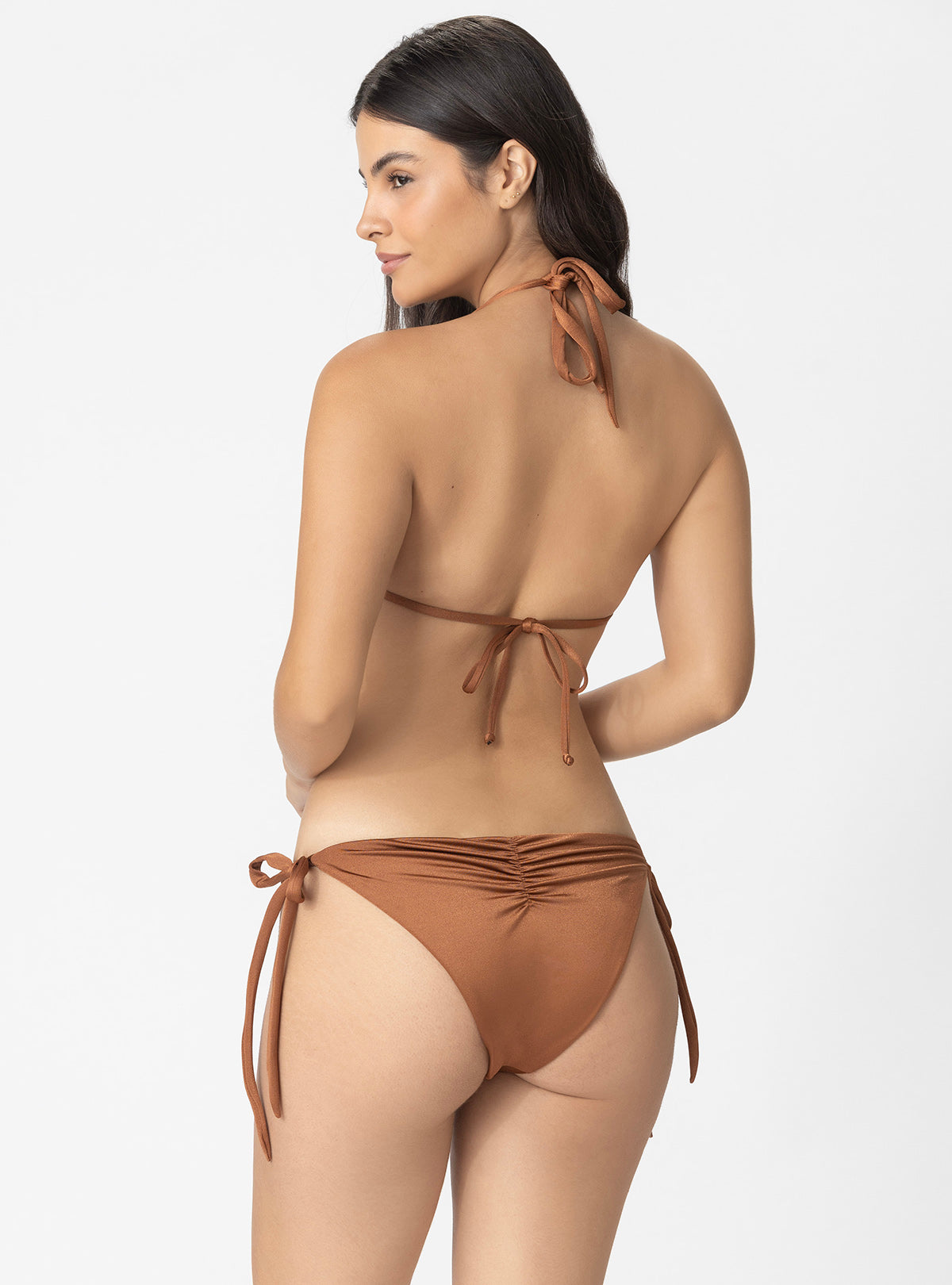 PANTY AMARRE LATERAL ESFERAS Y CHAQUIRAS LEVANTA COLAS 3749 CHOCOLATE