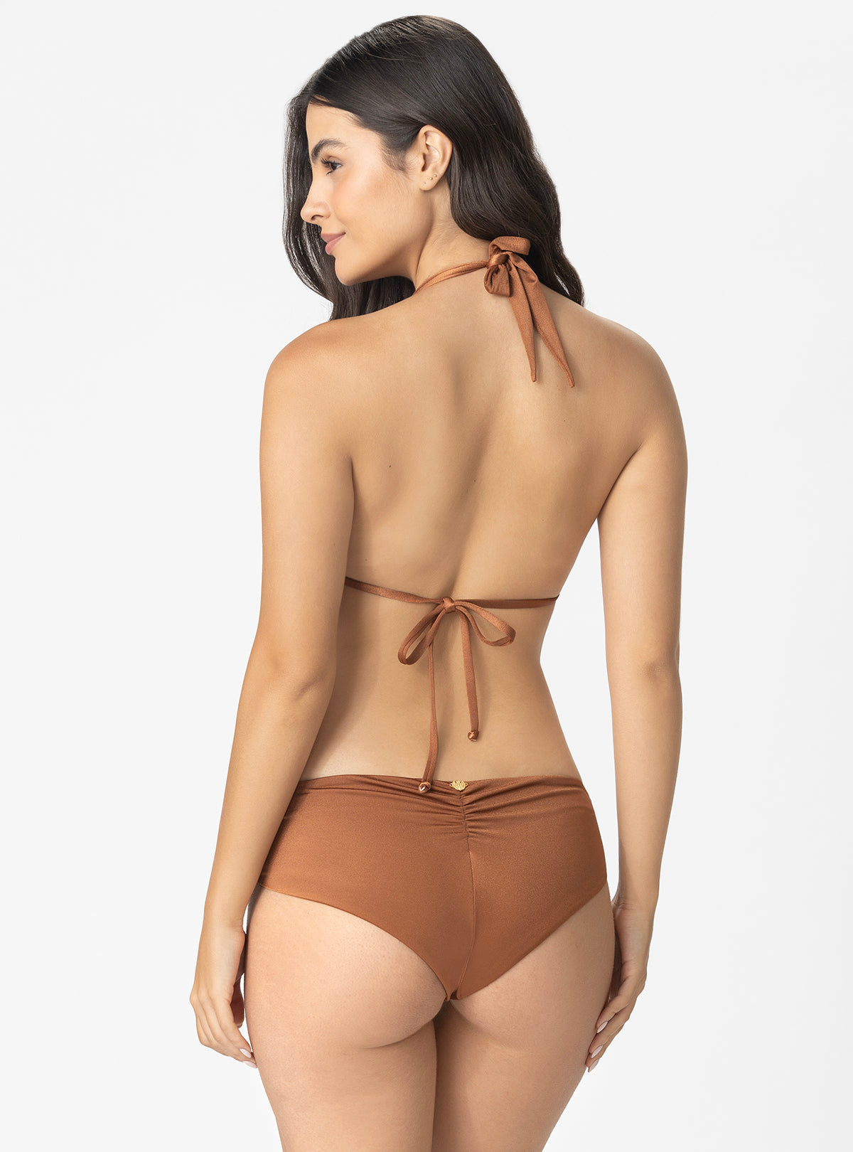 TOP TRIÁNGULO CON COPAS REMOVIBLES Y 2SLIDERS 7125 CHOCOLATE