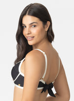 TOP CON ARO CONTRASTE COLOR Y CARGADERAS MULTIUSOS 7128 NEGRO