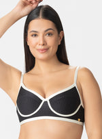 TOP CON ARO CONTRASTE COLOR Y CARGADERAS MULTIUSOS 7128 NEGRO