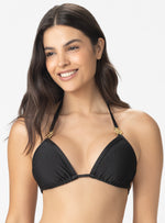 TOP TRIÁNGULO 2 FLOR ÓNIX EN CARGADERAS 7129 NEGRO