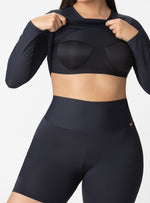 SHORTS ALTO DEPORTIVO ACUAFIT 3754 NEGRO