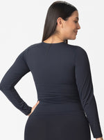 CAMIBUSO CON COPA FIJA ACUAFIT, MANGA LARGA. 7132 NEGRO