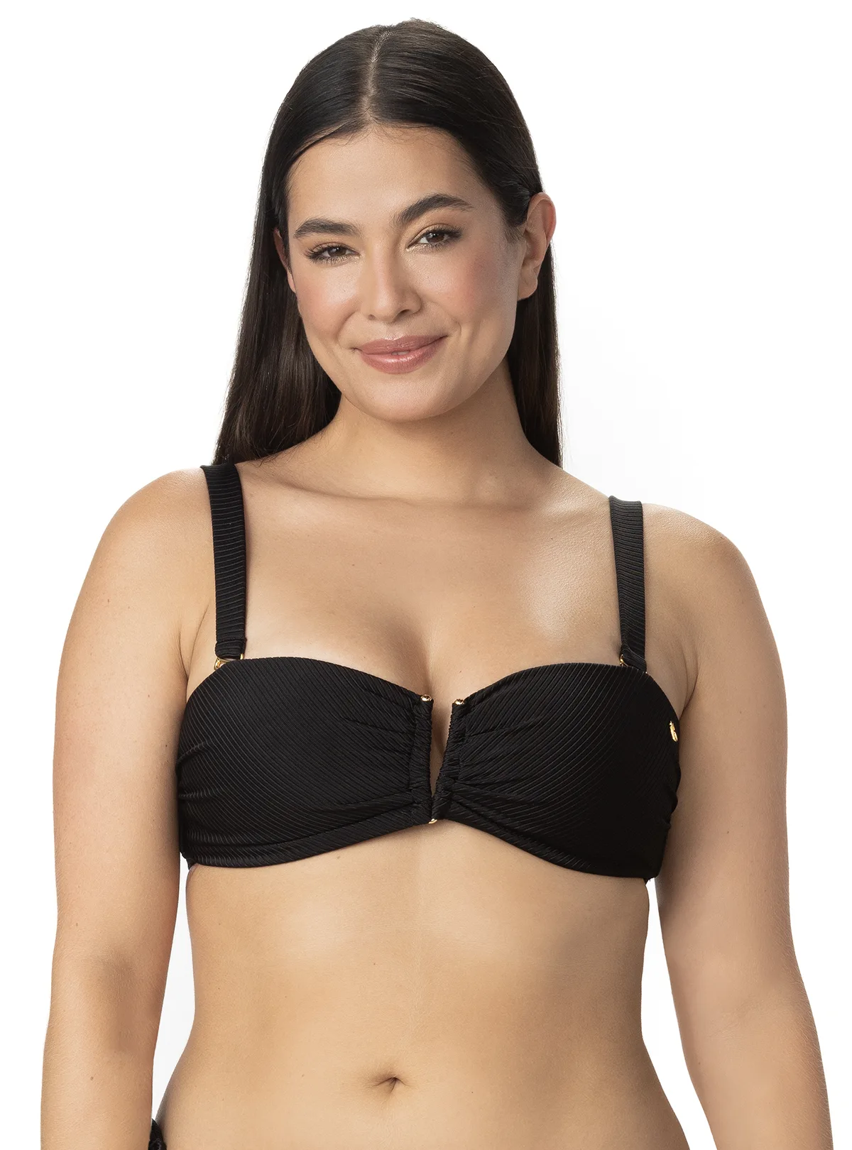 STRAPLESS HERRAJE V RIB NEGRO 7150