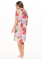 Blusón Con Charretera y perilla con botones en tela lino 8063 Veleiro