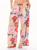 Pantalon Con resorte en pretina y 2 bolsillos en tela lino 8064 Veleiro