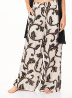 Pantalon con 2 bolsillos y resorte en tela viscosa 8076 Arabescos