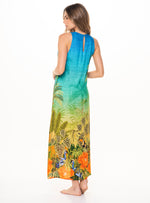 VESTIDO MIDI FRESCO CON ESTAMPADO SELVÁTICO EN CENEFA – 8080