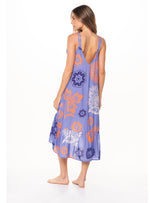 Vestido largo Con 2 Bolsillos en tela viscosa 8081 Mandala