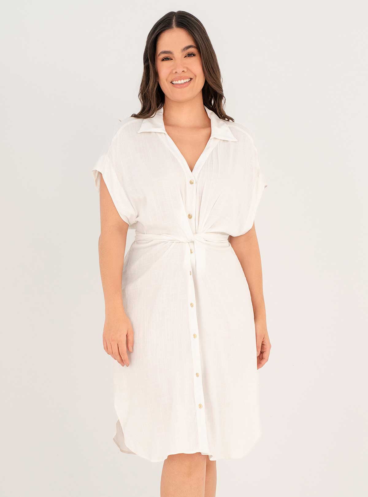 VESTIDO BLANCO PARA LA PLAYA 8094