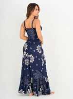 Vestido Largo strapless copa fija en tela viscosa lycra 8114