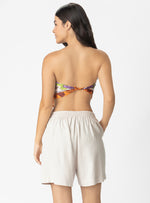 SHORTS 2 BOLSILLOS LINO SEMILLA 8147 MARFIL