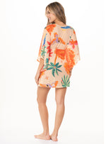 Salida de baño manga larga en malla con Lycra 9003 Serena