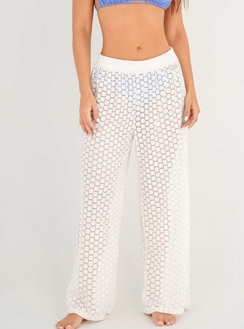 Pantalón en Ojalillo 9010 - Marfil