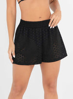 Shorts en Ojalillo 9011Negro