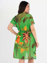 Kimono corto en malla con lycra 9018