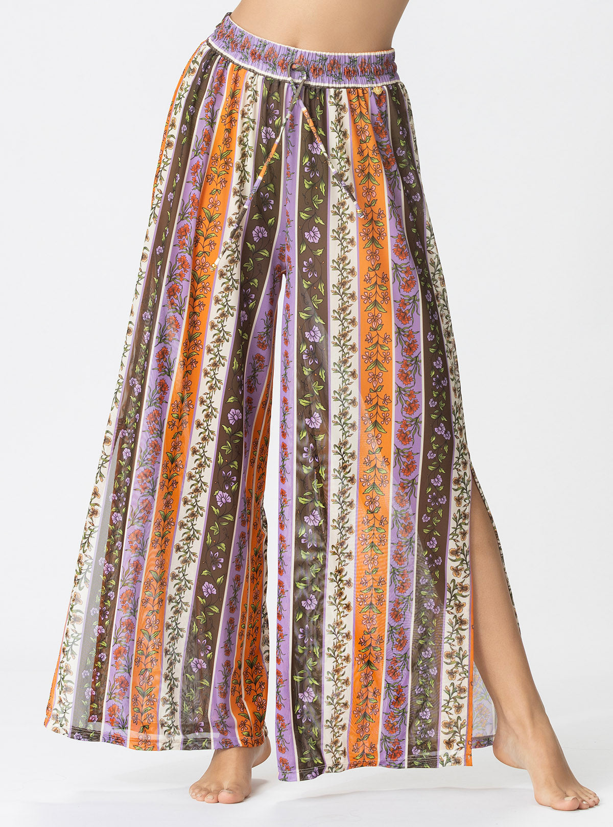 PANTALÓN EN MALLA CON LYCRA 9024 ORCHID