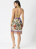 Pareo Sendela con Punteras Artesanales con Estampado Exclusivo 9026