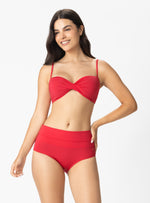 PANTY ALTO CON CONTROL ABDOMEN 3722 ROJO OSCURO