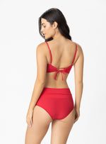 PANTY ALTO CON CONTROL ABDOMEN 3722 ROJO OSCURO