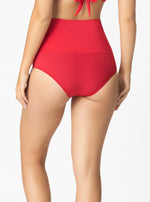 PANTY ALTO CON CONTROL ABDOMEN 3722 ROJO OSCURO