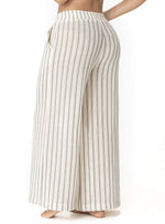 PANTALÓN BOLSILLOS CROCHET RAYAS CRUDO 8178